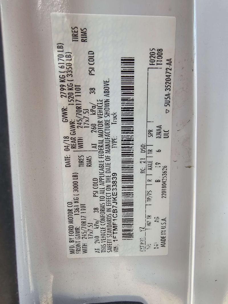 2018 Ford F-150 Misc Ebay Parts