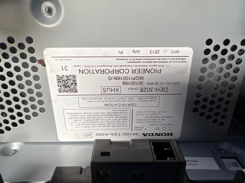 2013 Honda Accord Audio & Visual Equip.(Radio)