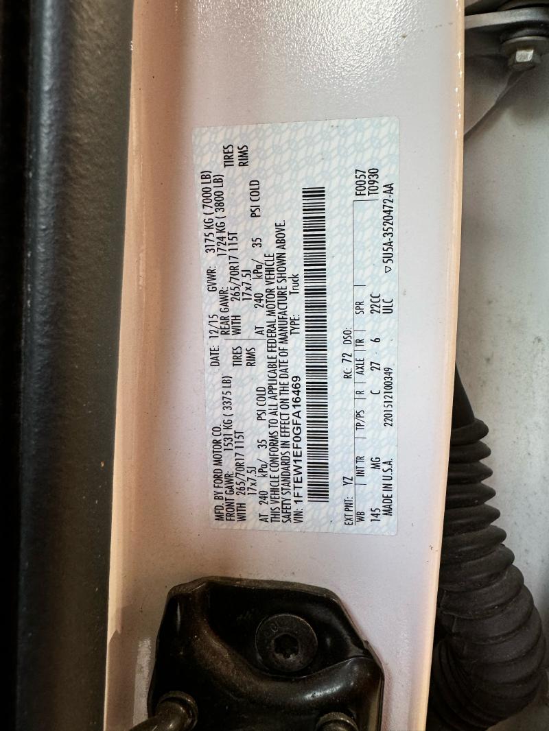 2016 Ford F-150 Air Cond. Evaporator
