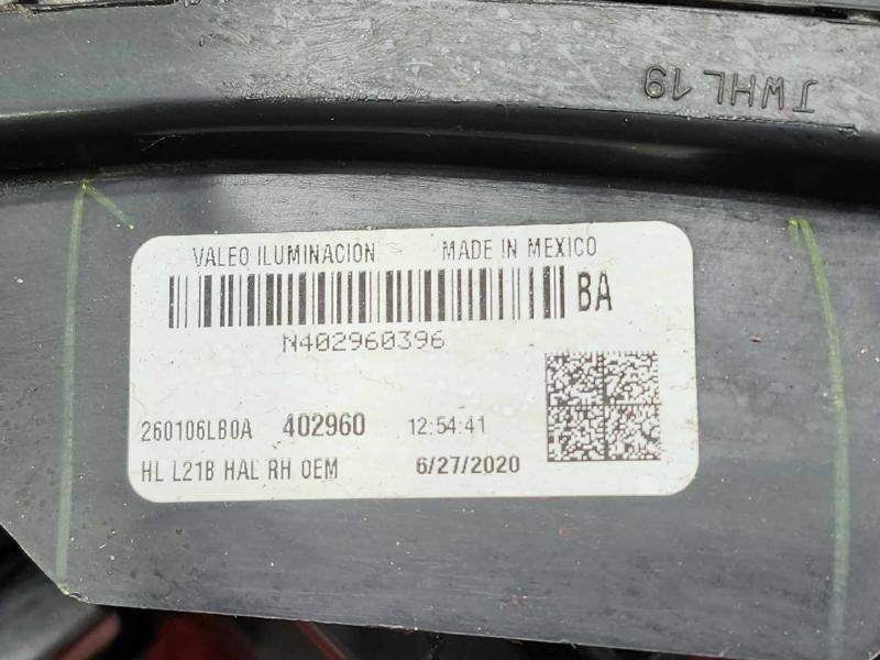 2020-2024 Nissan Sentra Halogen Headlight Assembly Right Passenger Side OEM 260106LB0A,RH