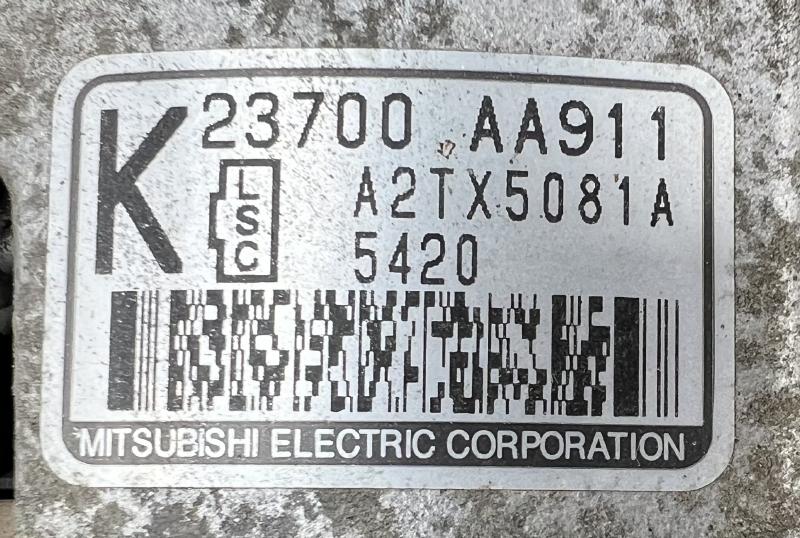 2015 Subaru Crosstrek Alternator