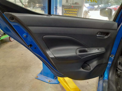 2020 Nissan Versa SV Rear Door Trim Panel Left Driver Side Black Leather OEM 829015EE2A,LH