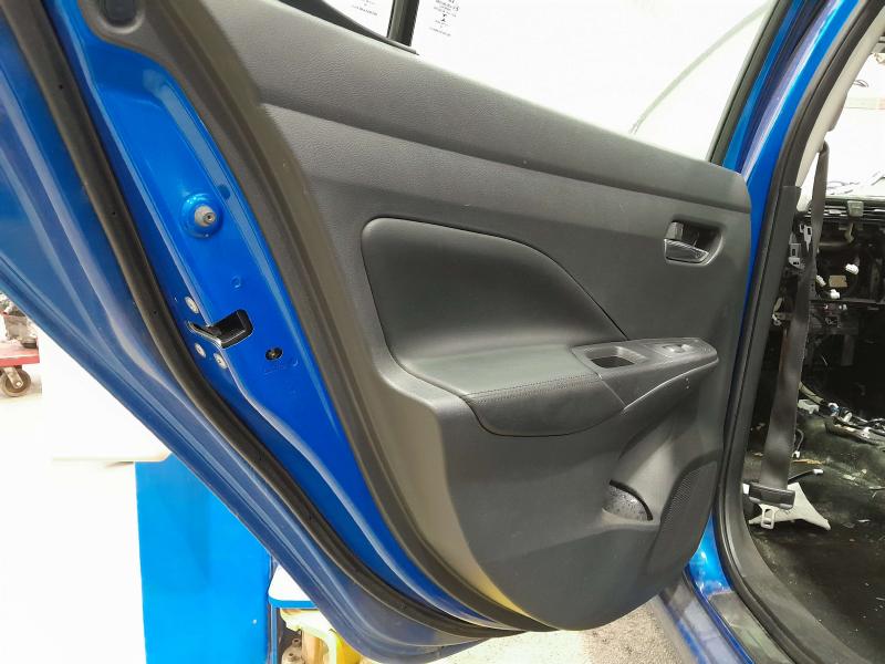 2020 Nissan Versa SV Rear Door Trim Panel Left Driver Side Black Leather OEM 829015EE2A,LH