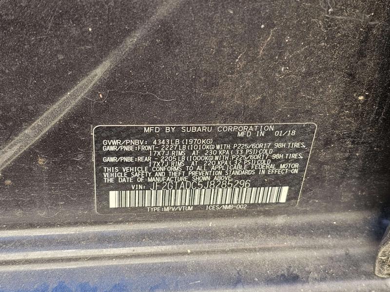 2018 Subaru Crosstrek Fender Flare