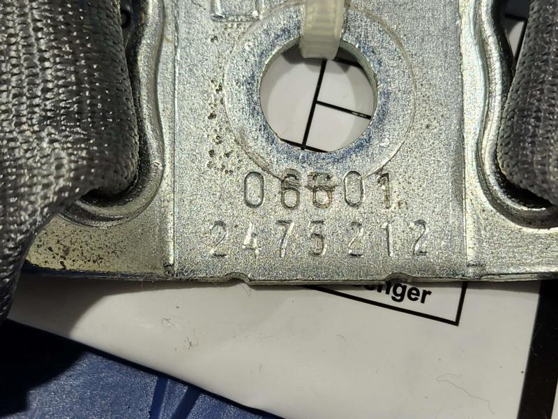 2017 Toyota Corolla Rear Seat Belt