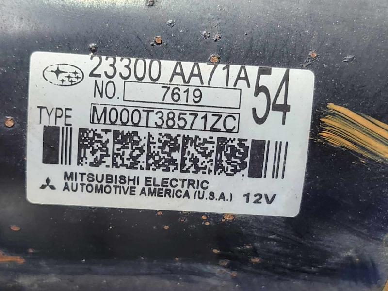 2015-2019 Subaru Outback 2.5L CVT Starter Motor Assembly OEM 23300AA71A