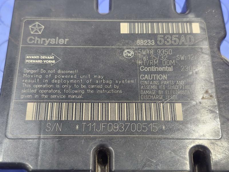 2017 Dodge Grand Caravan Chassis Brain Box