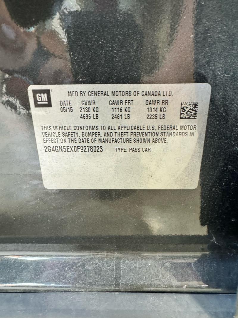 2015 Buick Regal Air Cond. Evaporator