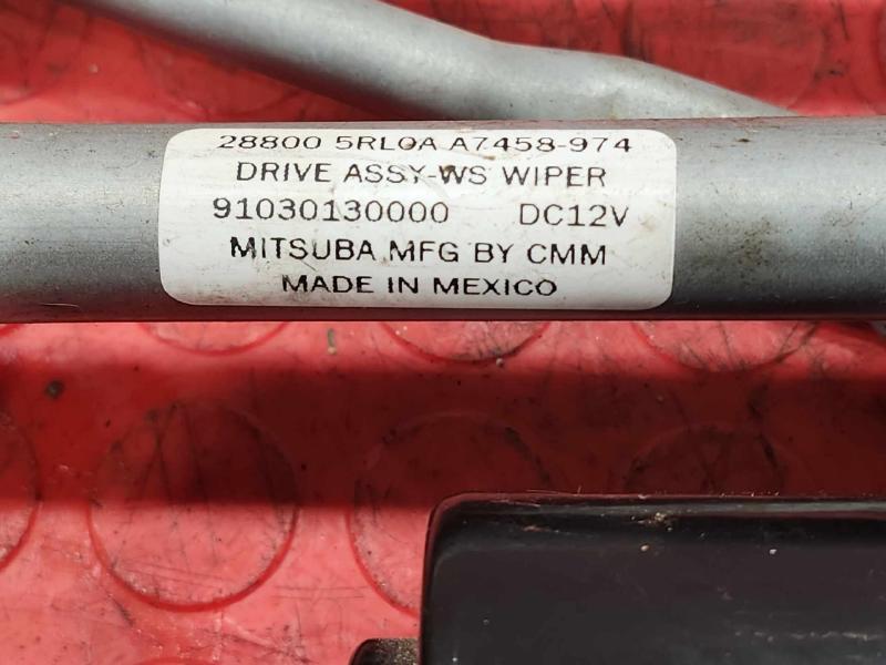 2020 Nissan Kicks Wiper Motor Front