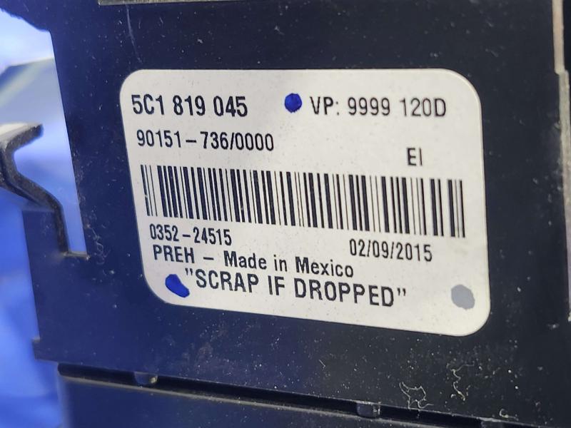 2016 Volkswagen Jetta Heater A/C Control
