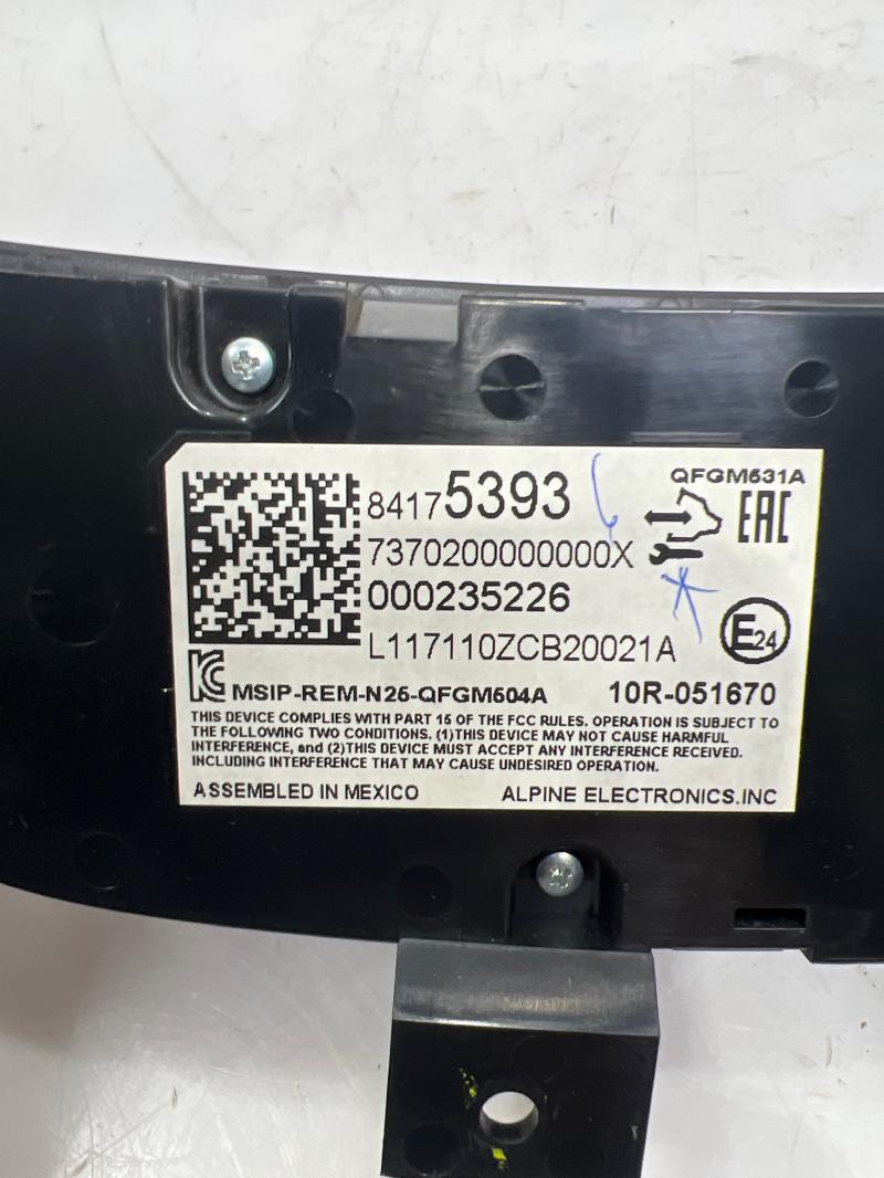 2018 Chevrolet Equinox Heater A/C Control