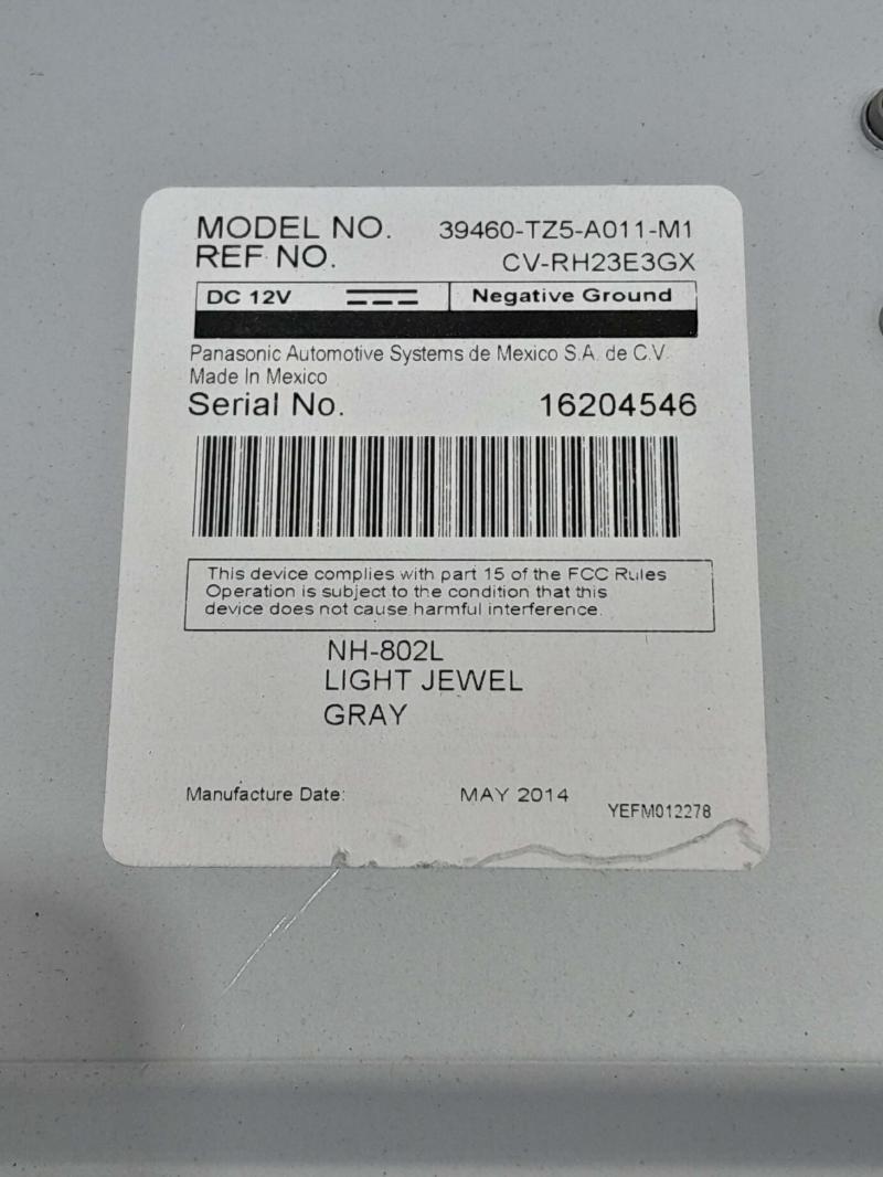 2015 Acura MDX Info-Gps-Tv Screen