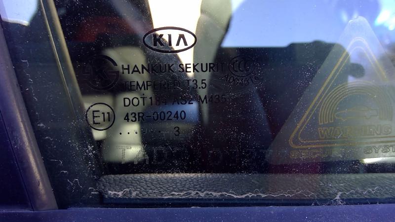 2013 Kia Sportage Front Door Glass/Window