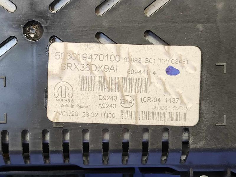 2020 Jeep Compass Speedometer