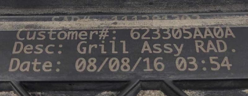 2015 - 2023 Nissan Murano Radiator Shutter Assembly OEM 623309HS0A