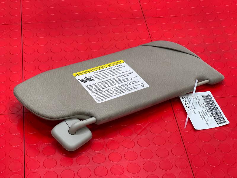 2012 Ford Taurus Sun Visor Left Driver Side w/o Garage Controls Gray OEM CE9Z7404105BA,LH