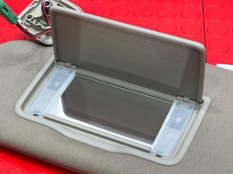 2012 Ford Taurus Sun Visor Left Driver Side w/o Garage Controls Gray OEM CE9Z7404105BA,LH