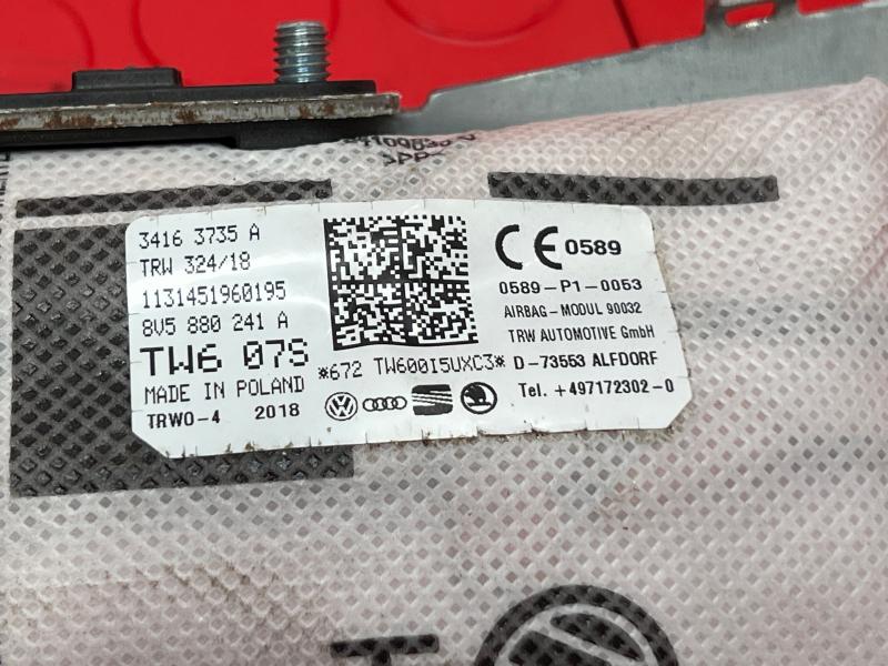 2019 Audi A3 Air Bag