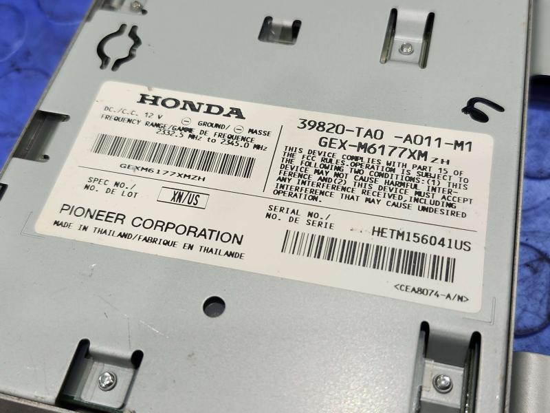 2009 Honda Accord Audio & Visual Equip.(Radio)