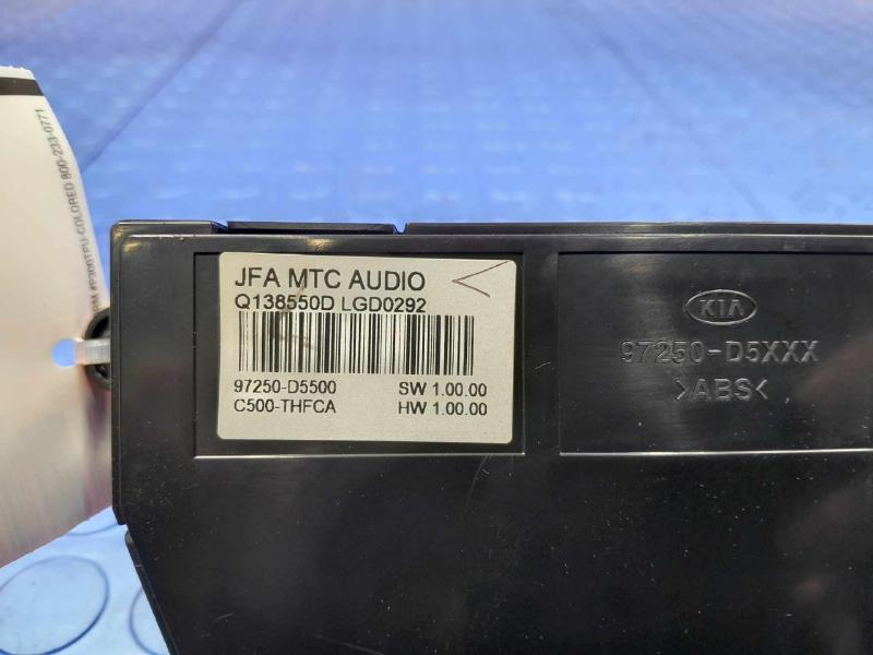 2016 Kia Optima Heater A/C Control