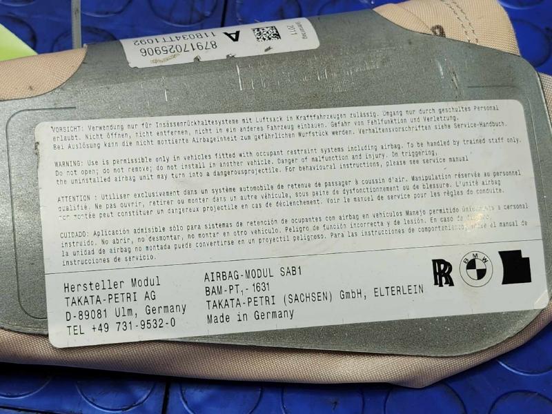 2011 BMW 535i Air Bag