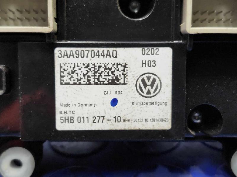 2013 Volkswagen Jetta Heater A/C Control