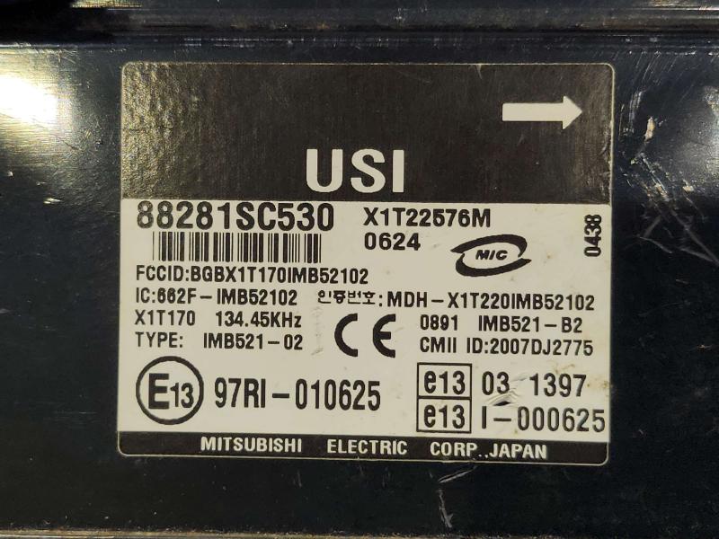 2010 Subaru Forester Integrated Control Multifunction Control Module OEM 88281SC530
