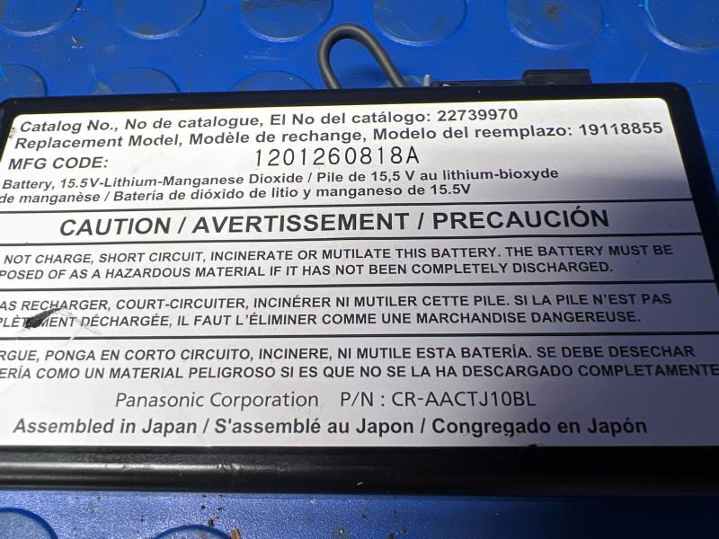 2012 Buick Lacrosse Lithium Battery Memory Back Up Module Part CR-AACTJ10BL