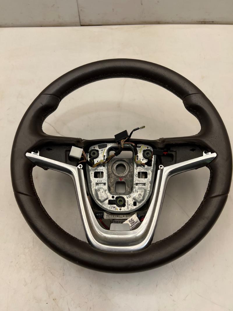 2014 - 2017 Buick Verano Steering Wheel Brown Leather - Collision Alert Opt OEM 13409680