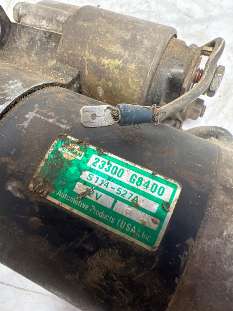 1984 Nissan D21 Starter Motor