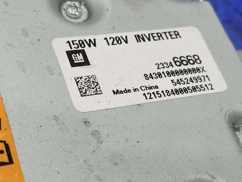 2016 Cadillac ATS Converter/Inverter/Charger