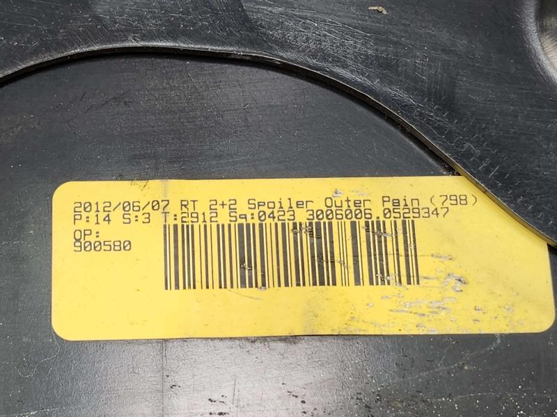 2012 Dodge Grand Caravan Rear Spoiler