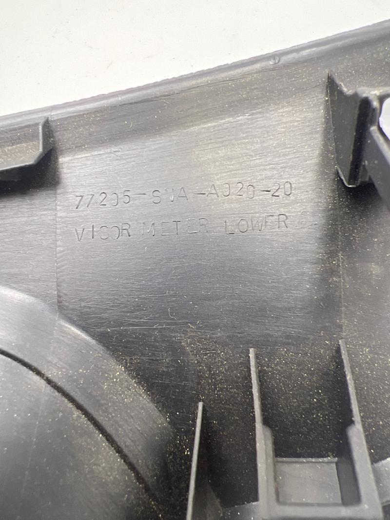 2006 - 2011 Honda Civic Upper Instrument Cluster Surround Bezel OEM 77205SNAA020