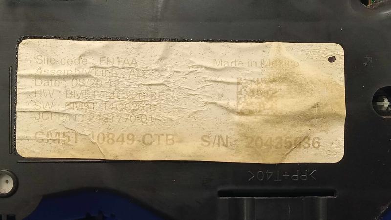 2013-2014 Ford Focus Instrument Cluster Speedometer Genuine OEM CM5T10849CTB