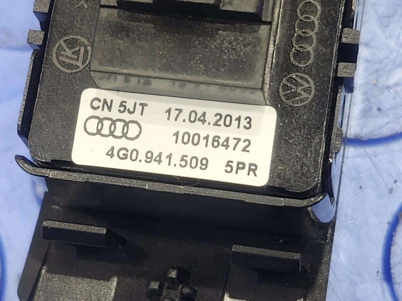 2012-2018 Audi A7 Hazard Light Control Switch Genuine OEM Part 4G09415095PR