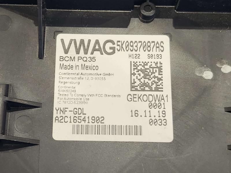 2020 Volkswagen Passat Chassis Brain Box