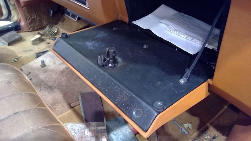 1976 - 1979 Cadillac Seville Glove Box Compartment Brown OEM