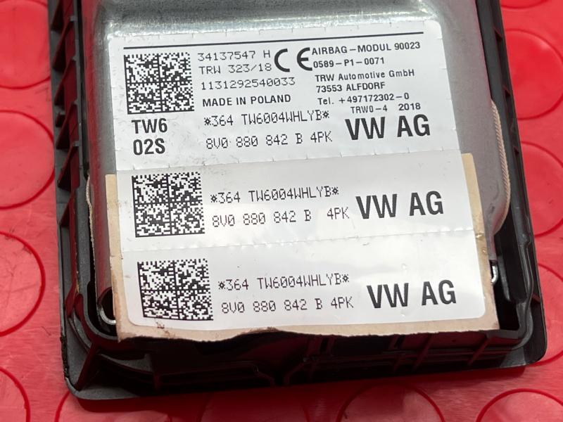 2019 Audi A3 Air Bag