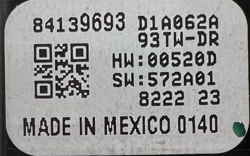 2019 GMC Acadia Door Switch Front