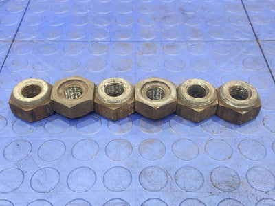 1988-2025 Isuzu NPR OEM Steel Wheel Lug Nuts 6 Pcs Genuine Factory