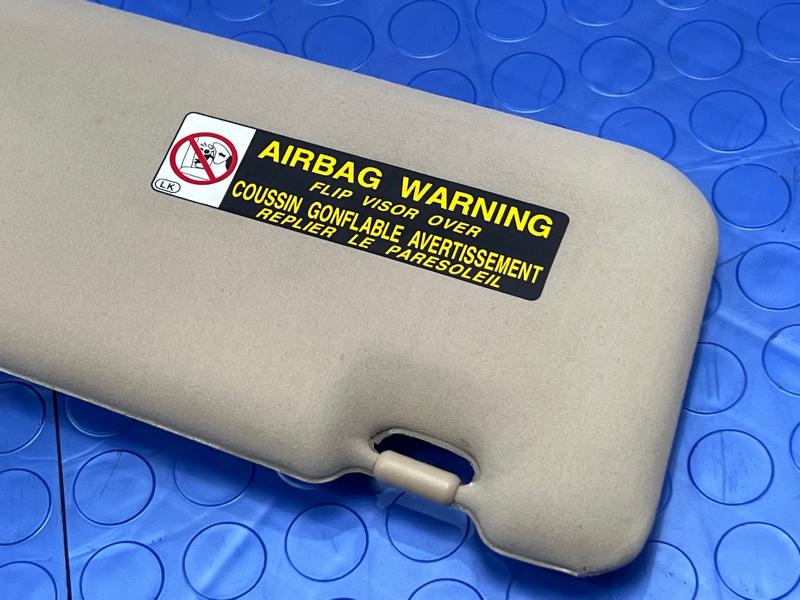 2007-2009 Lexus ES350 Sun Visor Left Driver Side Tan Genuine OEM 7432033A40A0,LH