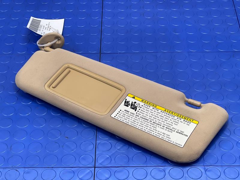2007-2009 Lexus ES350 Sun Visor Left Driver Side Tan Genuine OEM 7432033A40A0,LH