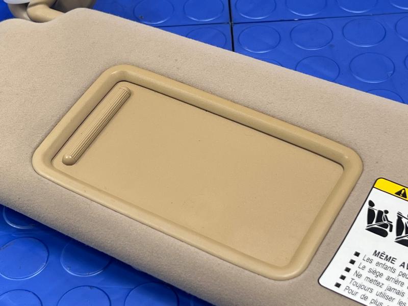 2007-2009 Lexus ES350 Sun Visor Left Driver Side Tan Genuine OEM 7432033A40A0,LH