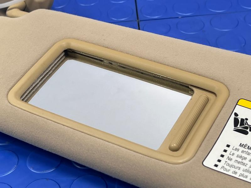 2007-2009 Lexus ES350 Sun Visor Left Driver Side Tan Genuine OEM 7432033A40A0,LH