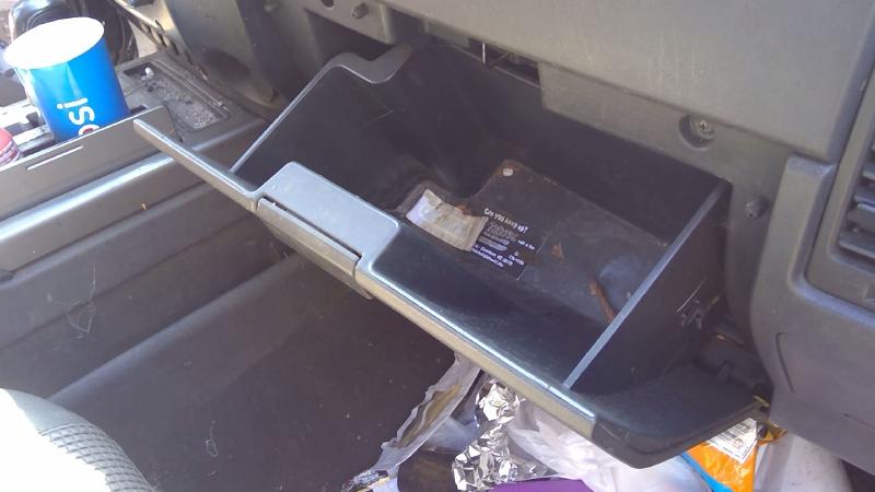 2008 - 2015 Nissan Titan Glove Box Compartment - Dark Gray OEM 68500ZR00B