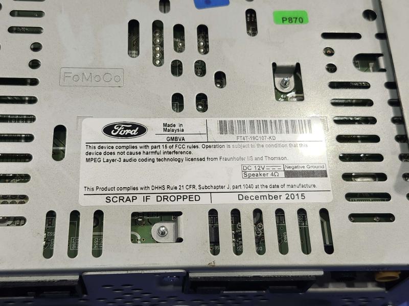 2016 Ford Edge Audio & Visual Equip.(Radio)