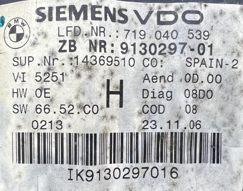 2007 BMW 328i Speedometer