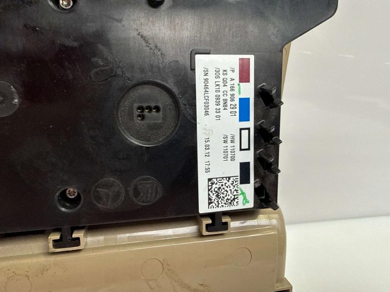 2012 Mercedes Benz ML W166 Roof Overhead Console Assembly Tan OEM 16690630018