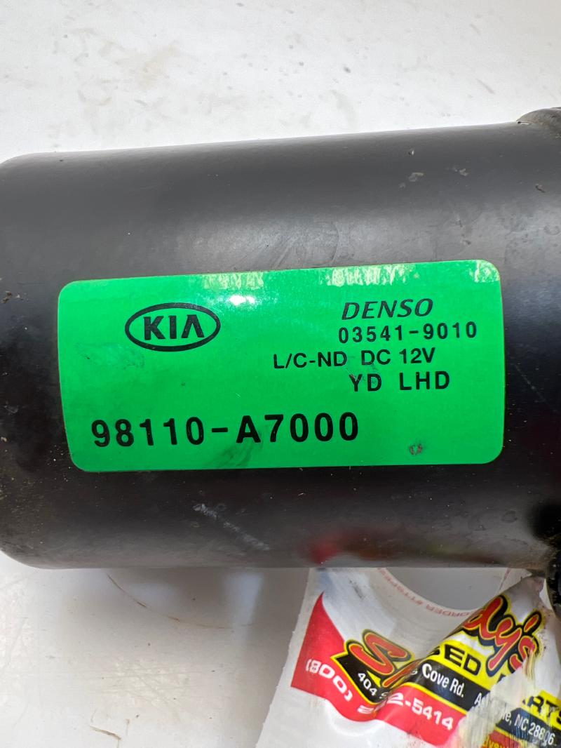 2014 - 2018 Kia Forte Windshield Wiper Motor - Front OEM 98110A7000