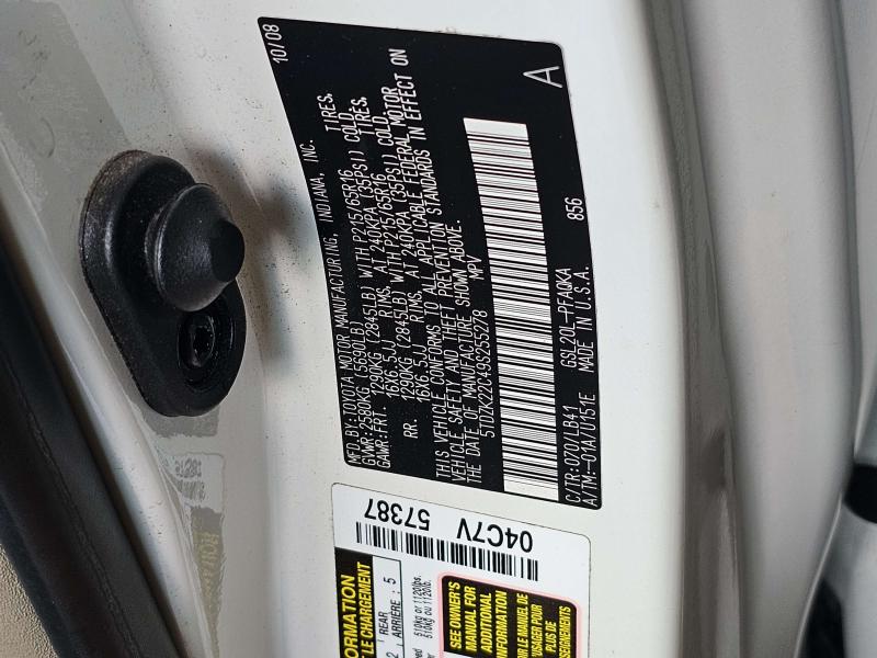 2009 Toyota Sienna Fuel Tank Assembly